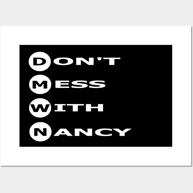 Don't Mess Wall Art by TOPTshirt